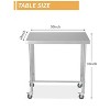 Coucheta Stainless Steel Table 16x24 Inch, NSF Heavy Duty Commercial Prep Table with Open Base, Metal Work Table - 2 of 4