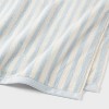 2pk Coastal Oversized Bath Towel Blue Striped - Threshold™ - 4 of 4