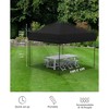 10'x10' Pop Up Canopy – Waterproof, UV-Resistant with Center Lock and 3 Sidewalls, perfect for picnics, camping, beach tents, and outdoor gatherings - 2 of 4