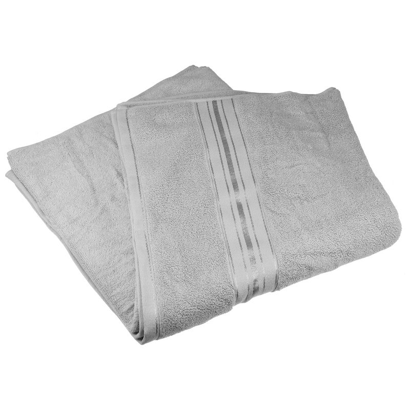 Unique Bargains Soft Absorbent Cotton Bath Towel Classic Design 55.12''x27.56'' for Bathroom Shower 1Pc, 5 of 7