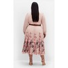 Women's Plus Size Love Pleat Border Dress - buff | CITY CHIC - 2 of 4