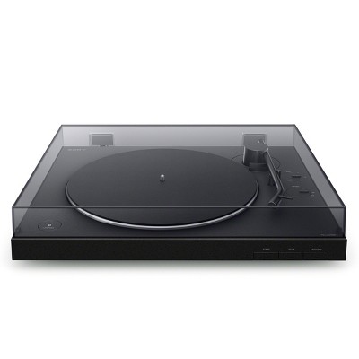 Black Aluminum Belt Drive Turntable with USB and Bluetooth