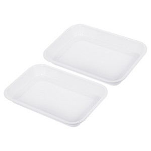 Unique Bargains Plastic Rectangle Reusable Fast Food Dining Areas Serving Trays - 1 of 4