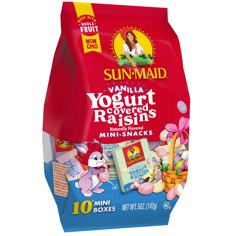 Sun-Maid Vanilla Yogurt Covered Raisins Mini-Snack Box - .05oz / 10ct, 4 of 12