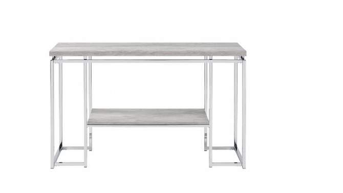 48&#34; Chafik Accent Table Natural Oak/Chrome - Acme Furniture, 2 of 7, play video
