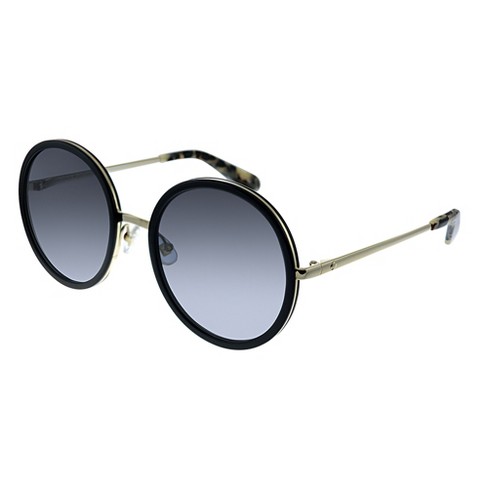 Kate Spade Lamonica/s 2m2 Womens Oval Sunglasses Black Gold 54mm : Target