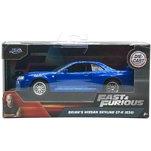 Jada Brian's 2002 Nissan Skyline GT-R (R34) Blue Fast & Furious 1:32 Scale - 1 of 3
