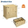 Two Drawer Filing Cabinets, Decorative Farmhouse File Cabinet with Letter/A4/Legal Files, Printer Stand - 3 of 4