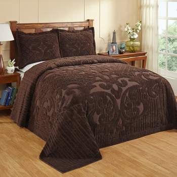 Laura Ashley Walled Garden 100% Cotton Quilt Bedding Set Brown : Target