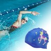 Unique Bargains Silicone Sika Deer Pattern Waterproof Swim Cap 1 Pc - 2 of 4