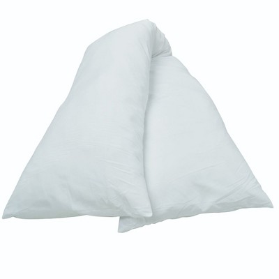 Hypoallergenic White Microfiber Extra Long Body Pillow with Zippered Cover