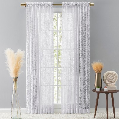 Woven Lace Rod Pocket w/Header Panel