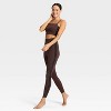 Women's Everyday Soft Light Support Velour Piped Sports Bra - All In Motion™ - 3 of 4