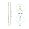 Unique Bargains Identification Handle Letter Charm Accessories Gold & Silver Tone 2 Pcs - 2 of 4