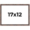 PosterPalooza | 17x12 Thin Bamboo Picture Frame, UV Acrylic, 2 Finishes - Gold and Brown - 2 of 4