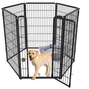 FXW Homeplus Indoor Dog Playpen - Stress-Free and Safe Play,Panels for Puppy and Small Dogs, Black│Patented - 1 of 4
