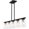 Livex Lighting Cityview 5 - Light Chandelier in  Black/Brushed Nickel - 2 of 4