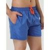 TATT 21 Men's Summer Lightweight Elastic Waistband Mesh Lining Solid Swim Shorts - 3 of 4