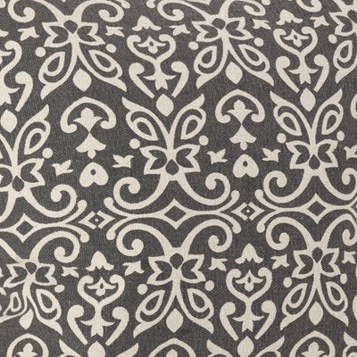 Slate and Beige Cotton Geometric Throw Pillow