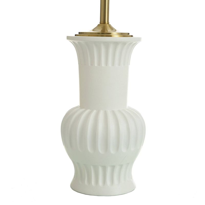 Dann Foley Lifestyle Urn-Form Table Lamp White Brass Finish - StyleCraft, 4 of 8