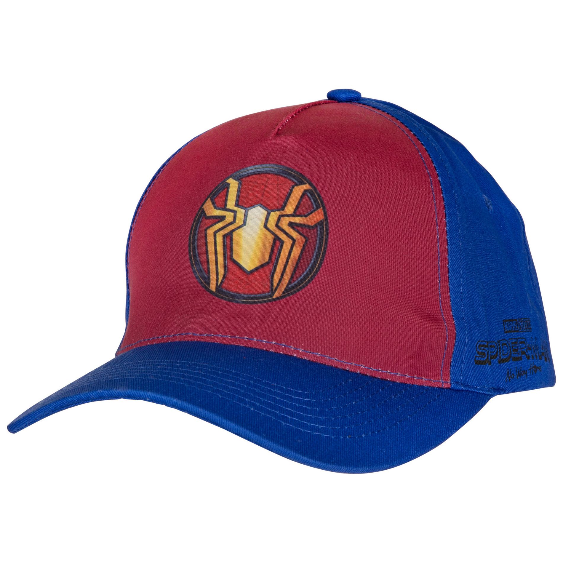 Adult Spider-Man No Way Home The Iron Spider Symbol Printed Snapback Hat - One Size Fits Most