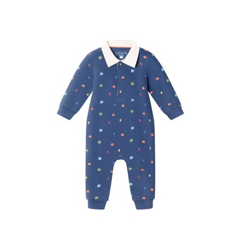 Andy & Evan  Infant  Fall Themed Rugby Romper - image 1 of 3