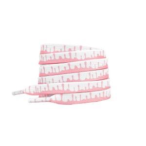 INSPIRE CHIC Gradient Color Melted Patterned Shoe Laces for Sneakers 1 Pair - 1 of 3