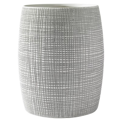 Cestino Wastebasket Gray/White - Cassadecor