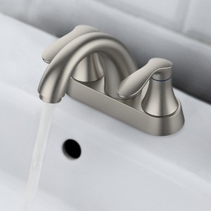4 Inch Centerset Bathroom Sink Faucet, 3 Hole Bathroom Faucets with Pop Up Drain, Bathroom Sink Faucets & Parts - 1 of 4