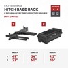 Yakima EXO SwingBase 2 Inch Hitch Base Bike Rack Storage System with HitchLock and EXO GearLocker 10 Cubic Feet Vehicle Rooftop Cargo Box, Black - 3 of 4