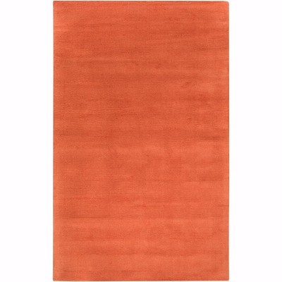 Mark & Day Rennes 7'6"x9'6" Rectangle Loomed Indoor Area Rugs Burnt Orange: Modern Wool, Stain-Resistant, Handmade