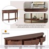 NicBex Modern Console Table with Curved Design,Elegant Entryway Table with Drawers & Shelves,Foyer Tables for Entryway,Hallway - 2 of 4
