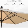 PURPLE LEAF Patio Umbrella Outdoor Table Umbrella Aluminum Frame Market Umbrella Sun Umbrella with 8 Sturdy Ribs - 3 of 4