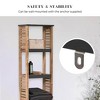 Evideco French Home Goods Bathroom Linen Storage Tower Cabinet Elements Acacia - Gray Wood - 4 of 4