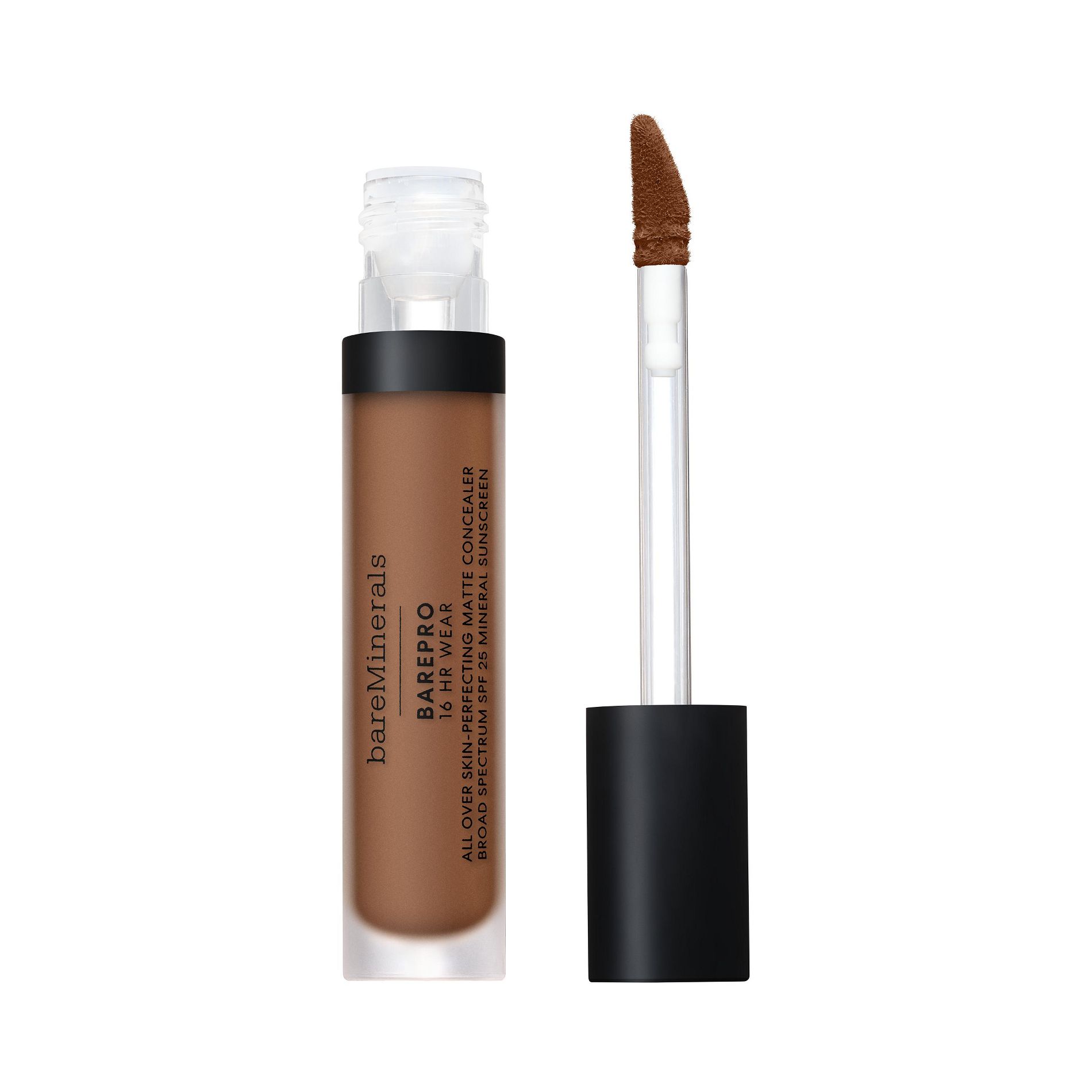 bareMinerals BAREPRO 16HR All Over Skin-Perfecting Matte Concealer Mineral SPF 25 - Medium Deep 450 Neutral, 0.25oz