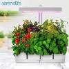 SereneLife Hydroponic Herb Garden 8 Pods, Indoor Growing System, Smart Indoor Plant System w/ Height Adjustable LED Grow Light (White) - 2 of 4