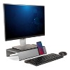 Allsop® TechStyle Steel Monitor Stand Plus, 32847 in Silver - 2 of 4