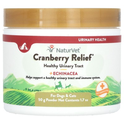 NaturVet Cranberry Relief, Plus Echinacea, For Dogs & Cats, 1.7 oz (50 g)