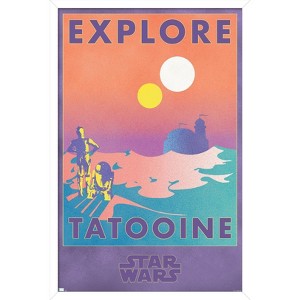 Trends International Star Wars: Tatooine - Explore Tatooine Framed Wall Poster Prints - 1 of 4