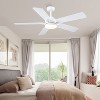 Kviflon 52 Inch Ceiling Fan with Light and Remote,Suitable for Sloped Ceiling for Living Room,Farmhouse,Bedroom - 4 of 4