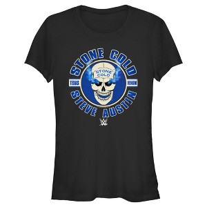 Juniors Womens WWE Stone Cold Steve Austin Texas Venom Logo T-Shirt - 1 of 4