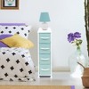 Sorbus 4 Drawers Narrow Dresser - with Steel Frame, Wood Top & Easy Pull Fabric Bins for Small Spaces, Closets, Bedroom, Bathroom & Laundry - 2 of 4