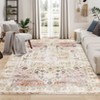 COZONY Washable Area Rug for Living Room, Vintage Distressed Accent Carpet, Non-Slip, Low Pile, Stain Resistant - 3 of 4
