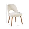 NicBex Dining Chairs Set of 2 Side Chair Upholstered Chair Farmhouse Kitchen Chairs with Wood Legs for Kitchen, Bedroom - 3 of 4