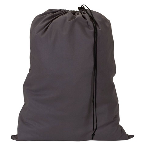 Household Essentials Cotton Laundry Bag Gray : Target