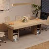 Large Kitchen Island with Dual Side Storage for 4-6 Person, Island Kitchen Table with w/Large Tabletop, Island Table for Kitchen,Dining Room - 3 of 4
