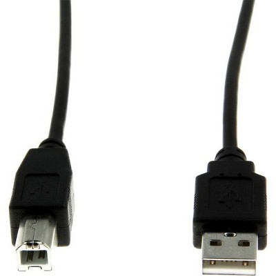 Rocstor Y10C115-B1 Premium High Speed USB 2.0-10 ft. USB Cable - 4 pin USB Type A (M) - 4 pin USB Type B (M) - Type A Male