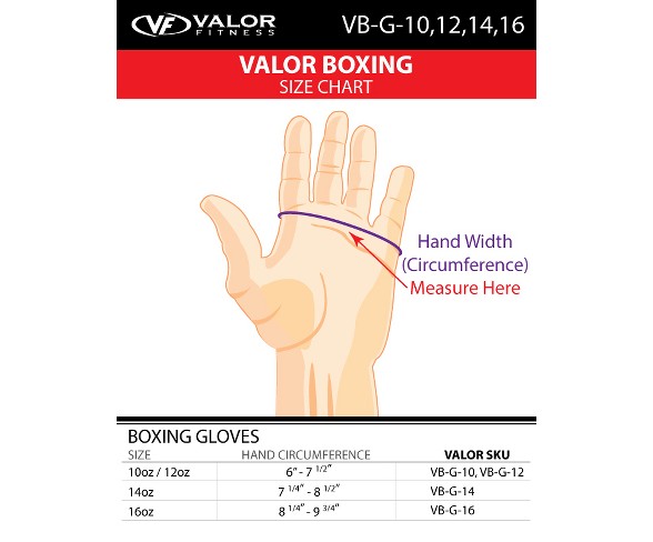 Valor Boxing VB-BG-16 Gloves 16oz
