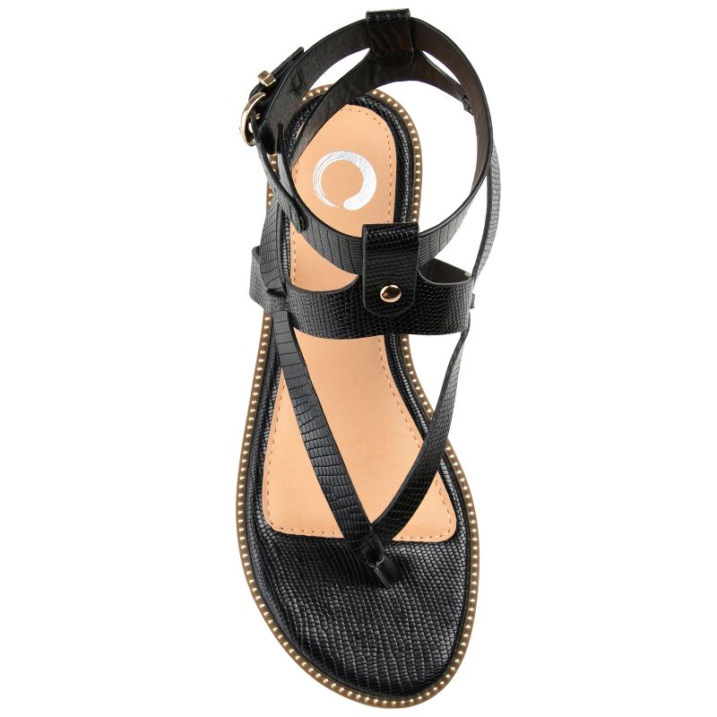Journee Collection Womens Tangie Tru Comfort Foam Multi Strap Flat Sandals, 5 of 11