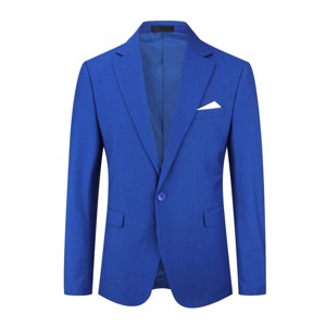 Cloudstyle Men's Suit Jacket One Button Slim Fit Sport Coat Daily Black Blazer - 1 of 4